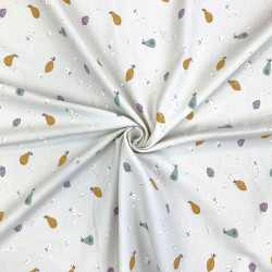 Printed Cotton TIFRUIT Light Linen / Muted Multicolored